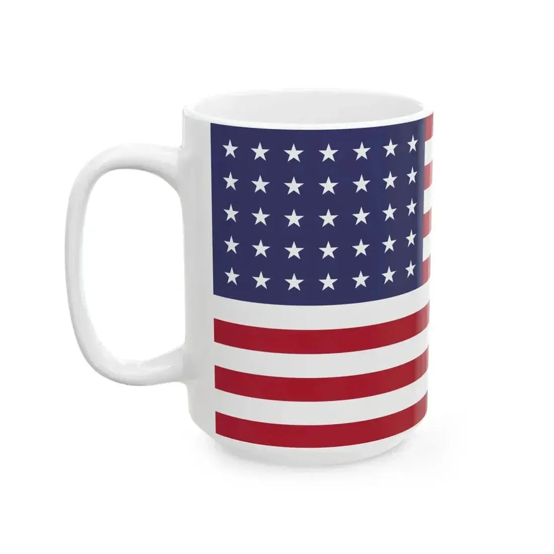 35 Star US Flag (United States) White Coffee Mug - Go Mug Yourself