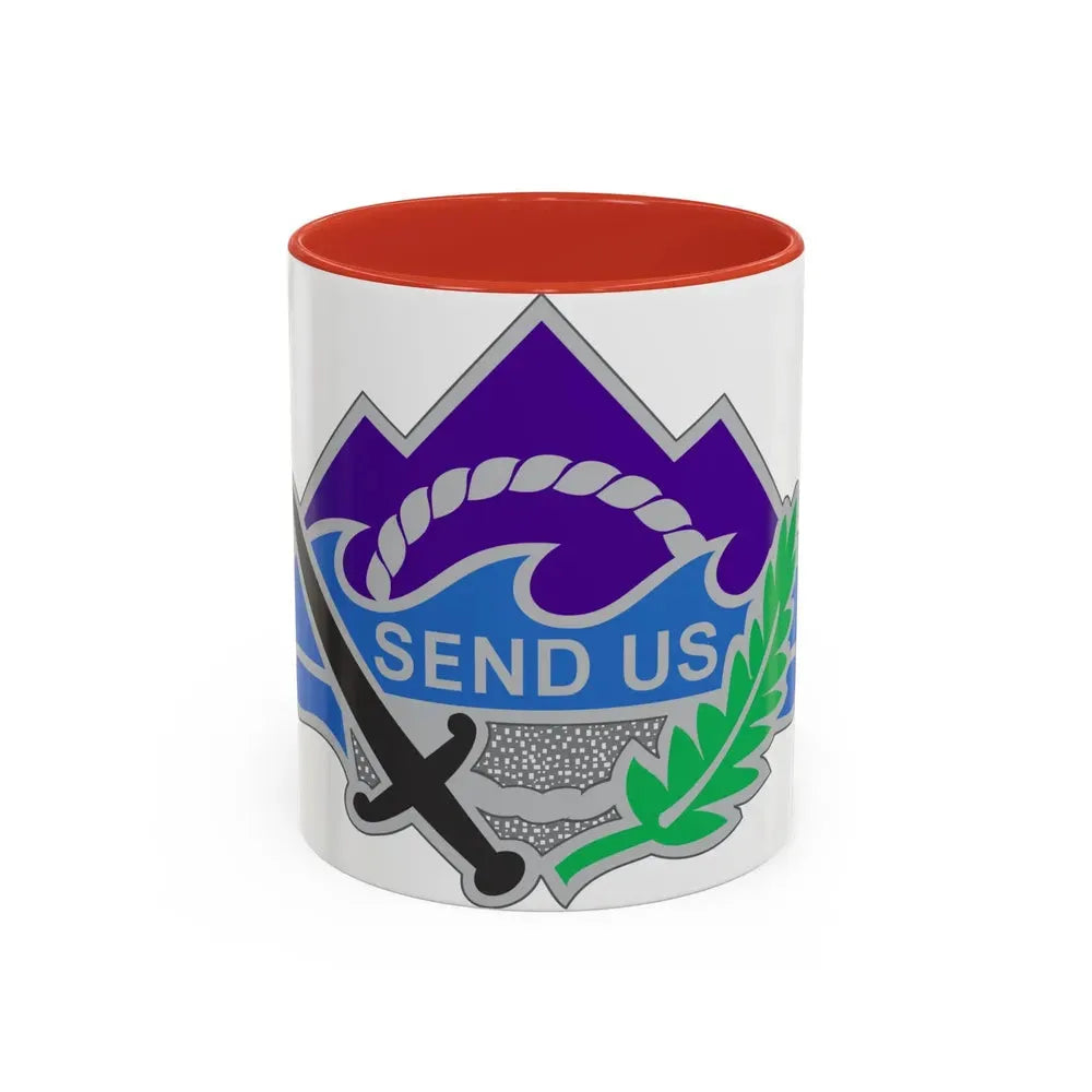 350 Civil Affairs Command 2 (U.S. Army) Accent Coffee Mug 11oz Red - Go Mug Yourself