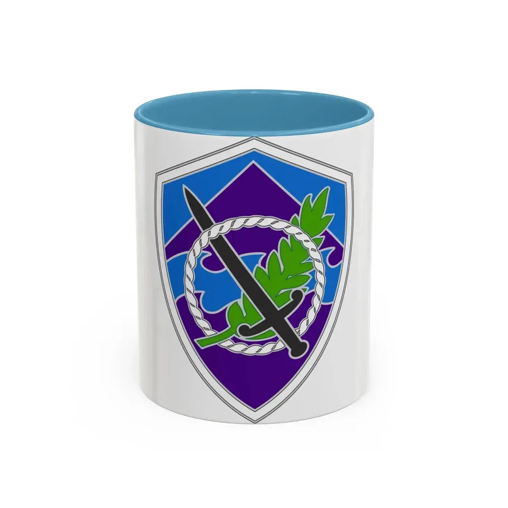 350 Civil Affairs Command 3 (U.S. Army) Accent Coffee Mug 11oz Light Blue - Go Mug Yourself