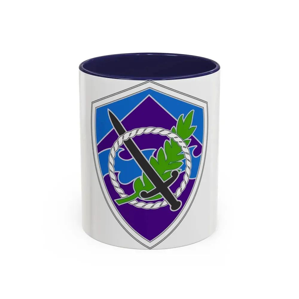 350 Civil Affairs Command 3 (U.S. Army) Accent Coffee Mug 11oz Navy - Go Mug Yourself