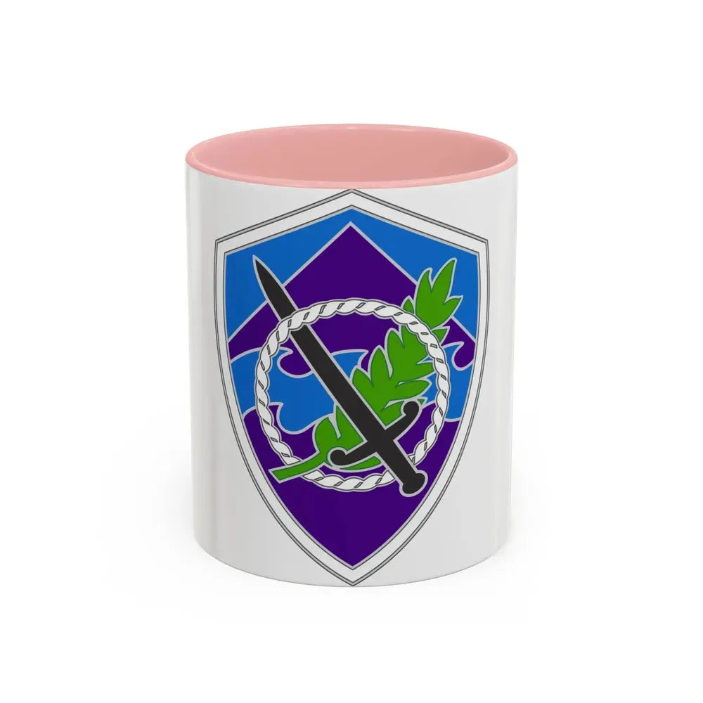 350 Civil Affairs Command 3 (U.S. Army) Accent Coffee Mug 11oz Pink - Go Mug Yourself