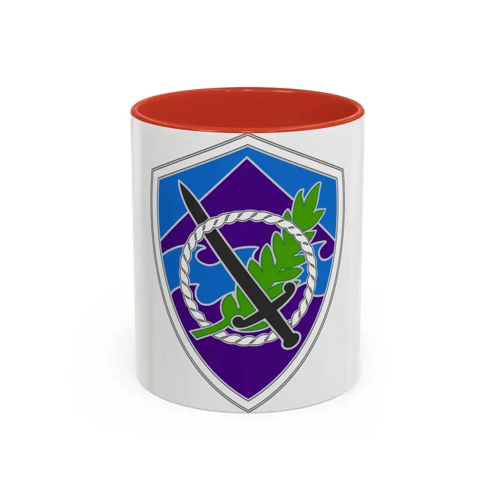 350 Civil Affairs Command 3 (U.S. Army) Accent Coffee Mug 11oz Red - Go Mug Yourself