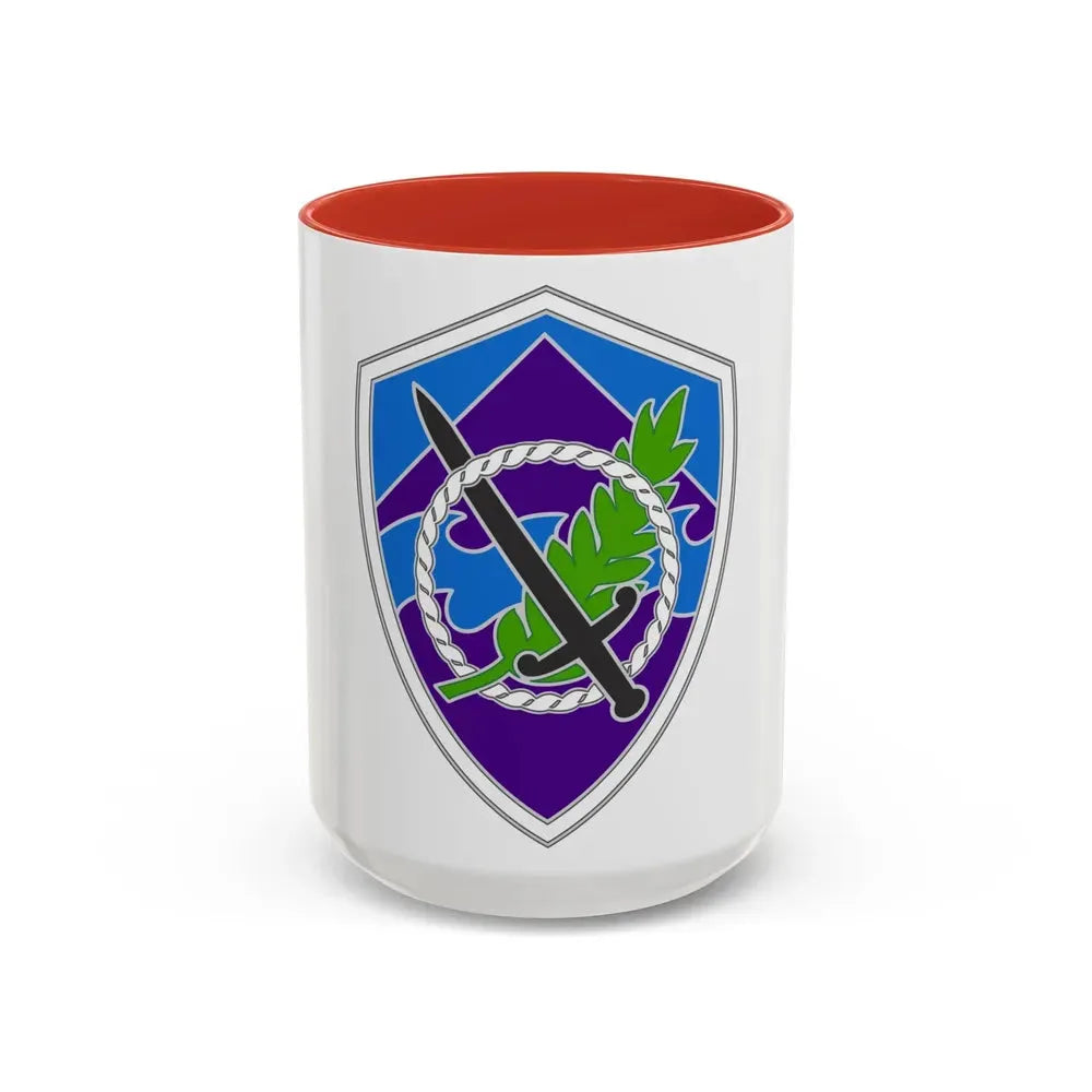 350 Civil Affairs Command 3 (U.S. Army) Accent Coffee Mug 15oz Red - Go Mug Yourself