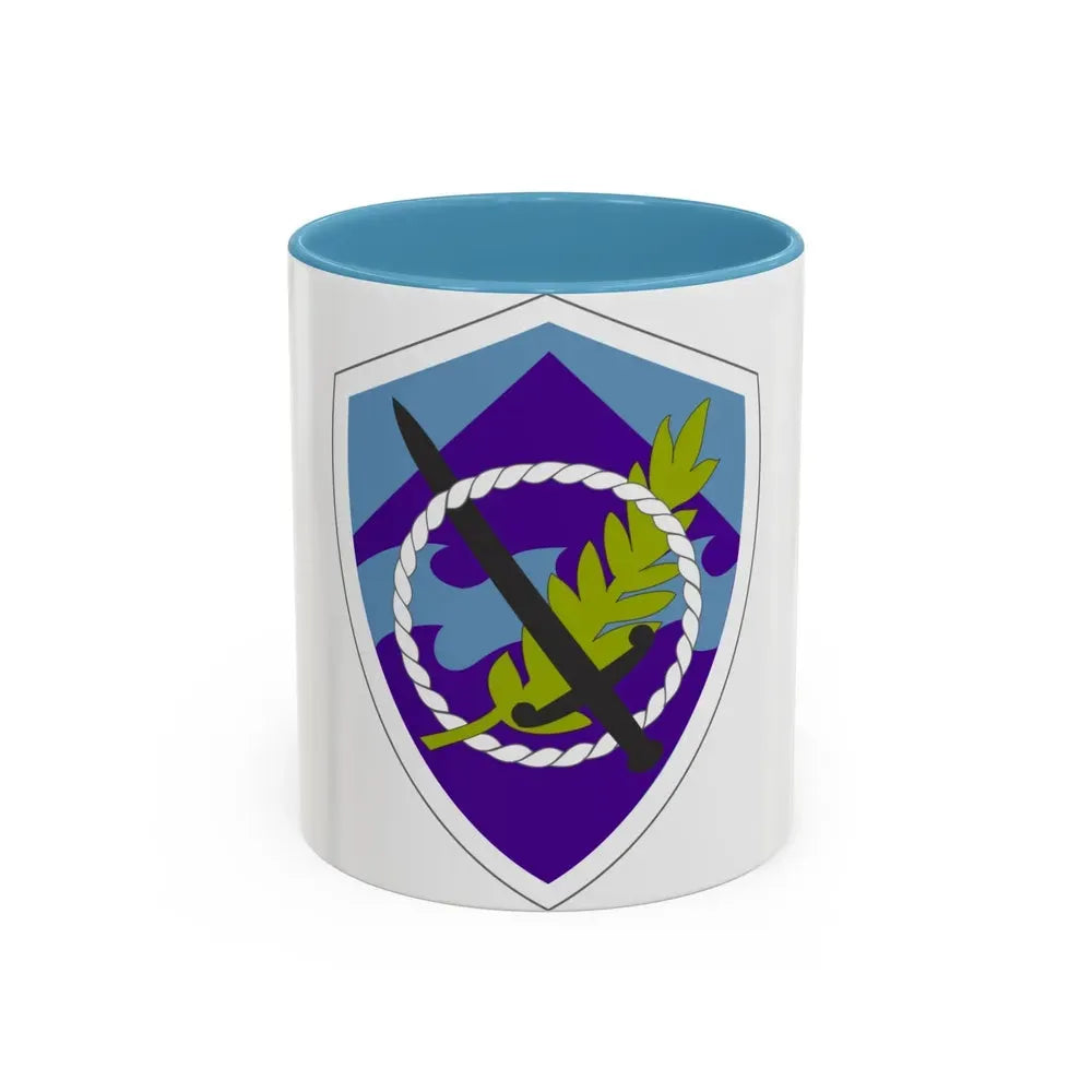 350 Civil Affairs Command (U.S. Army) Accent Coffee Mug 11oz Light Blue - Go Mug Yourself
