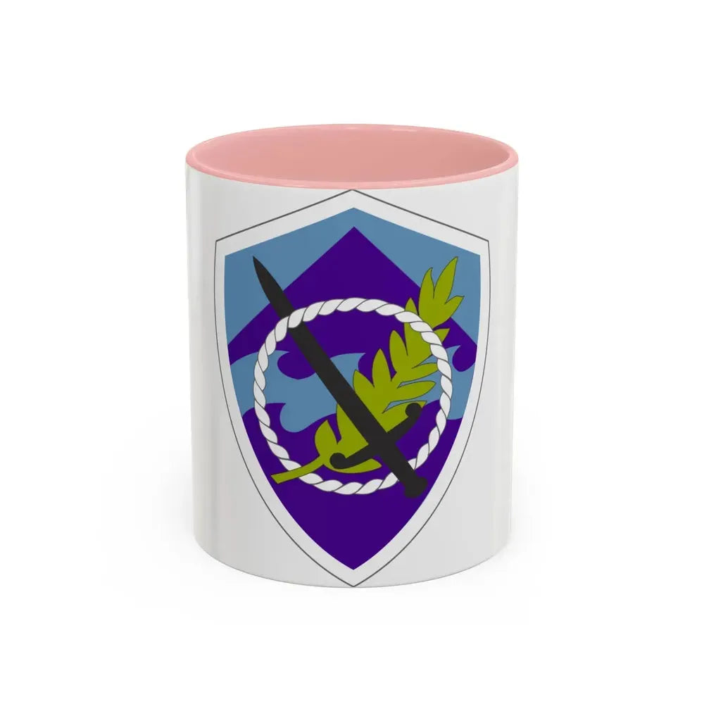 350 Civil Affairs Command (U.S. Army) Accent Coffee Mug 11oz Pink - Go Mug Yourself