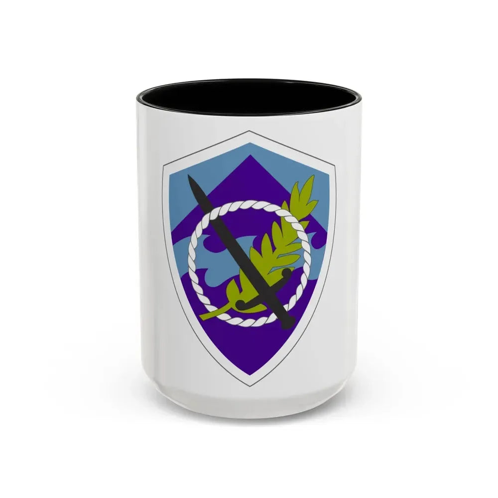 350 Civil Affairs Command (U.S. Army) Accent Coffee Mug 15oz Black - Go Mug Yourself