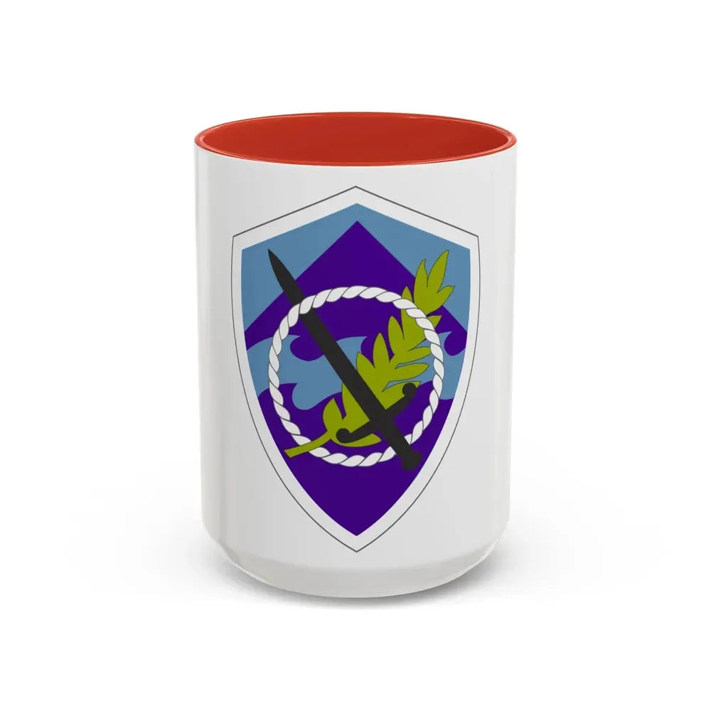 350 Civil Affairs Command (U.S. Army) Accent Coffee Mug 15oz Red - Go Mug Yourself