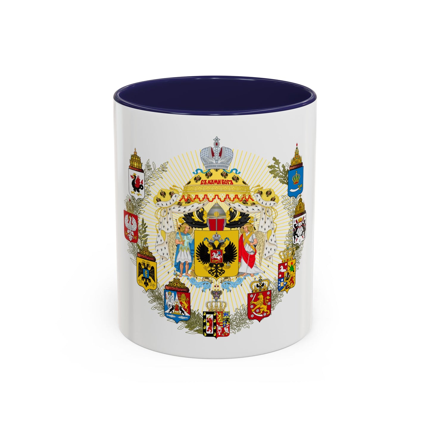 Middle Coat of Arms of the Russian Empire - Accent Coffee Mug