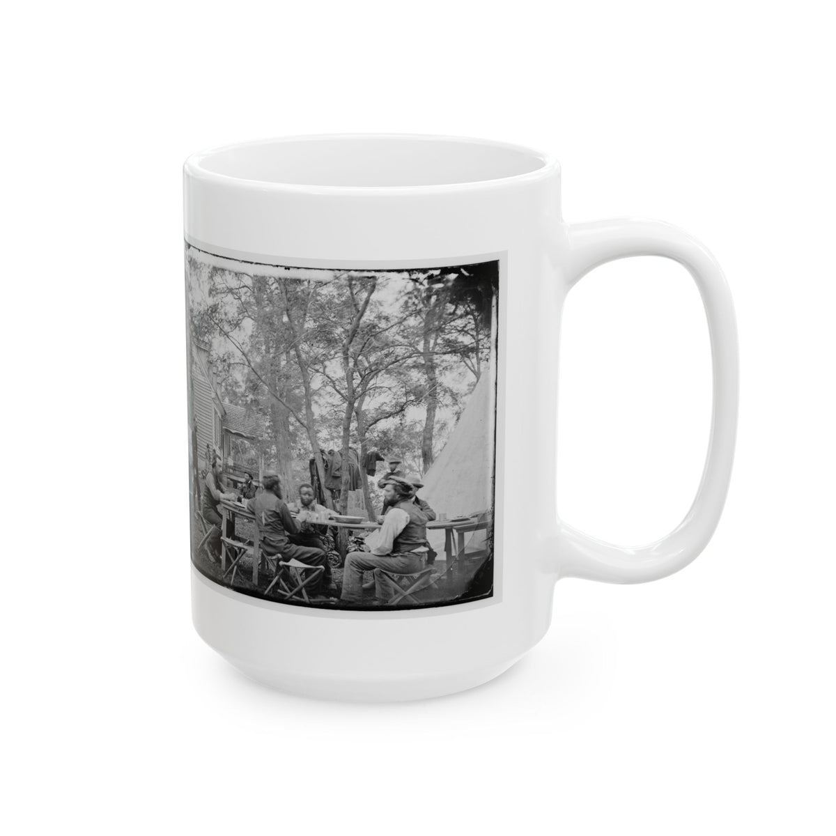Cumberland Landing, Va. Secret Service Men At Foller's House (U.S. Civil War) White Coffee Mug