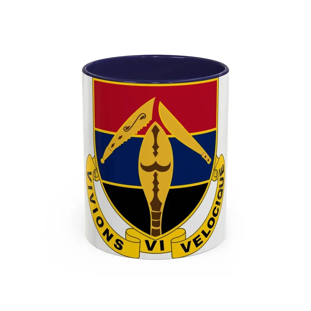 351 Armored Field Artillery Battalion (U.S. Army) Accent Coffee Mug 11oz Navy - Go Mug Yourself