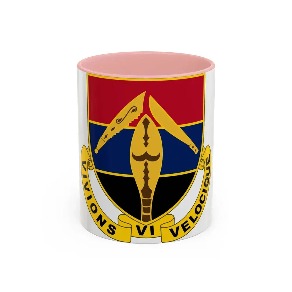 351 Armored Field Artillery Battalion (U.S. Army) Accent Coffee Mug 11oz Pink - Go Mug Yourself