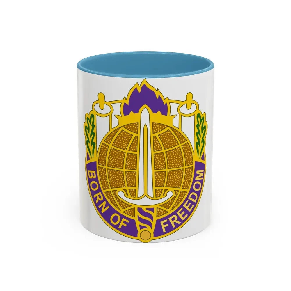 351 Civil Affairs Command 2 (U.S. Army) Accent Coffee Mug 11oz Light Blue - Go Mug Yourself