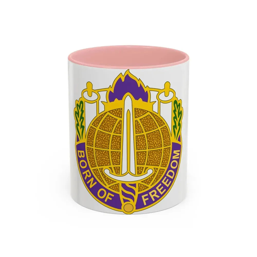351 Civil Affairs Command 2 (U.S. Army) Accent Coffee Mug 11oz Pink - Go Mug Yourself
