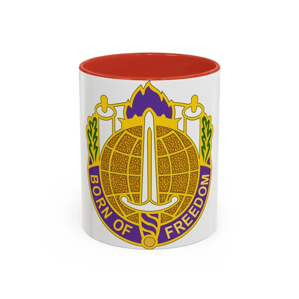 351 Civil Affairs Command 2 (U.S. Army) Accent Coffee Mug 11oz Red - Go Mug Yourself