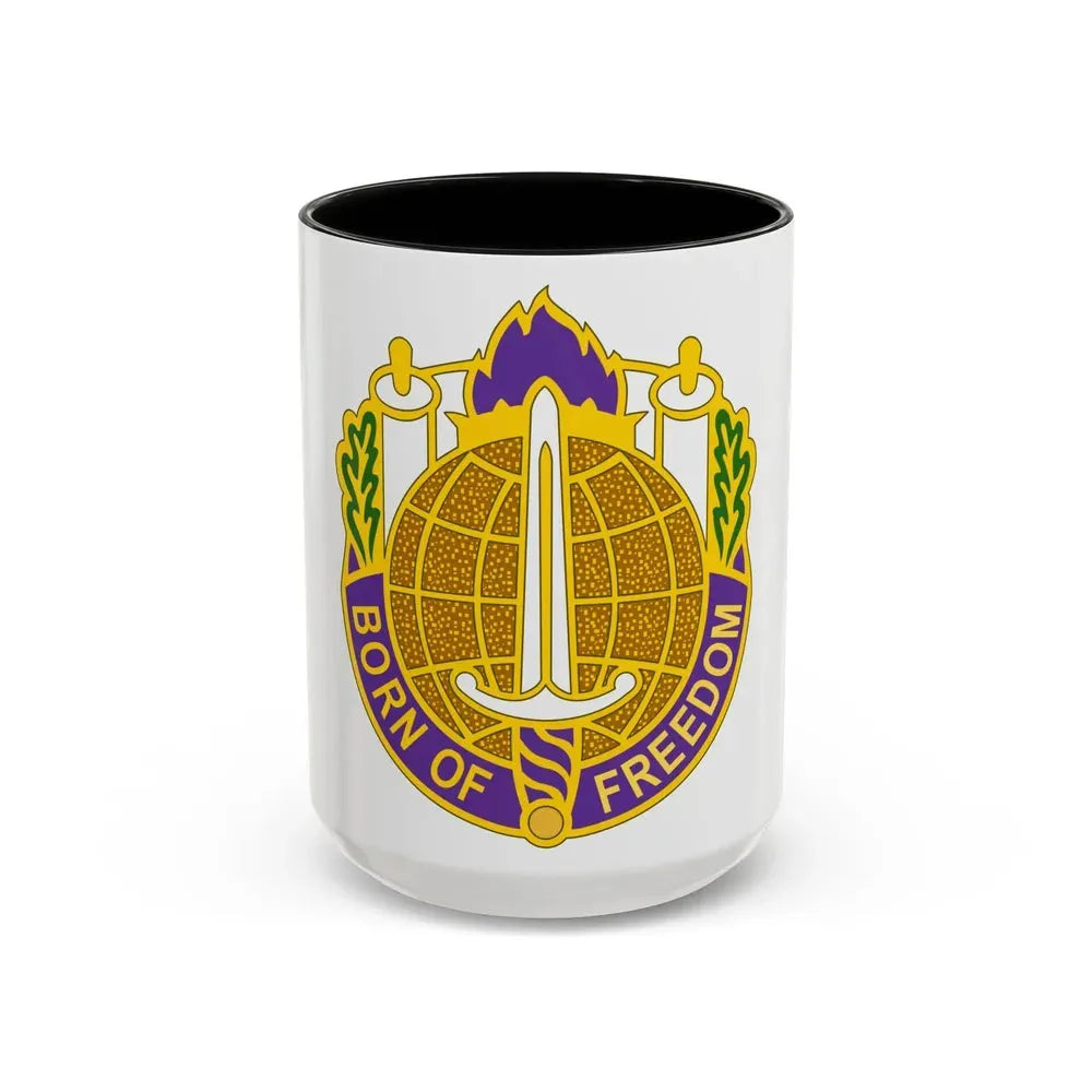 351 Civil Affairs Command 2 (U.S. Army) Accent Coffee Mug 15oz Black - Go Mug Yourself