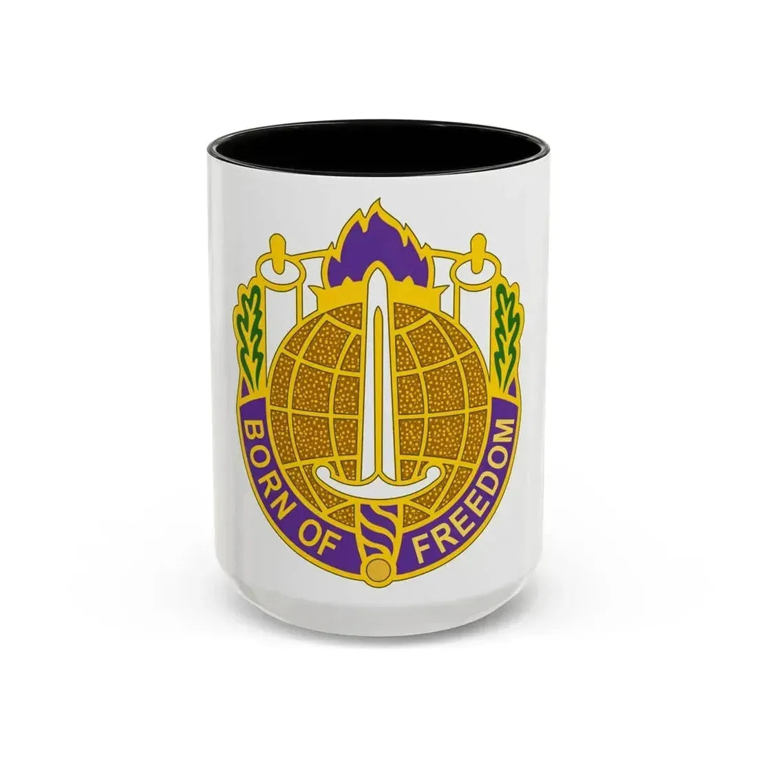 351 Civil Affairs Command 2 (U.S. Army) Accent Coffee Mug 15oz Black - Go Mug Yourself