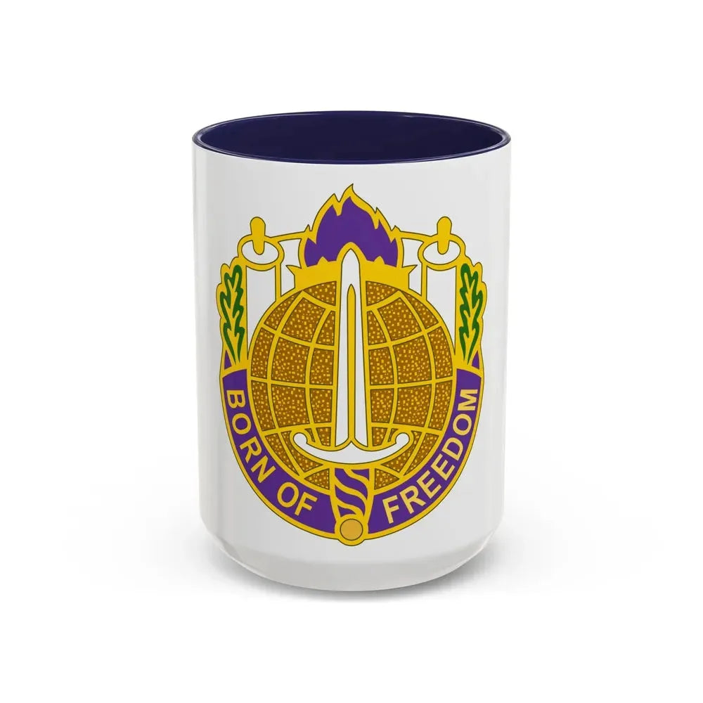 351 Civil Affairs Command 2 (U.S. Army) Accent Coffee Mug 15oz Navy - Go Mug Yourself