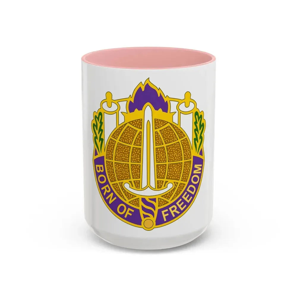 351 Civil Affairs Command 2 (U.S. Army) Accent Coffee Mug 15oz Pink - Go Mug Yourself