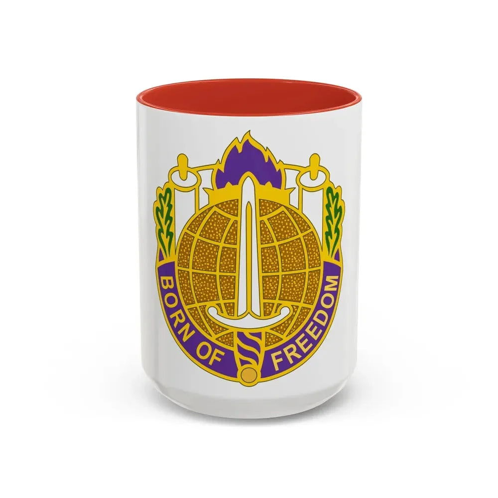 351 Civil Affairs Command 2 (U.S. Army) Accent Coffee Mug 15oz Red - Go Mug Yourself