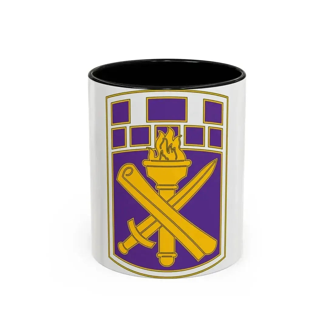 351 Civil Affairs Command 3 (U.S. Army) Accent Coffee Mug 11oz Black - Go Mug Yourself