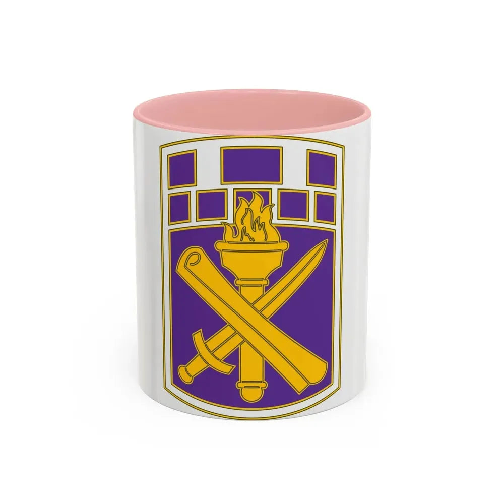 351 Civil Affairs Command 3 (U.S. Army) Accent Coffee Mug 11oz Pink - Go Mug Yourself