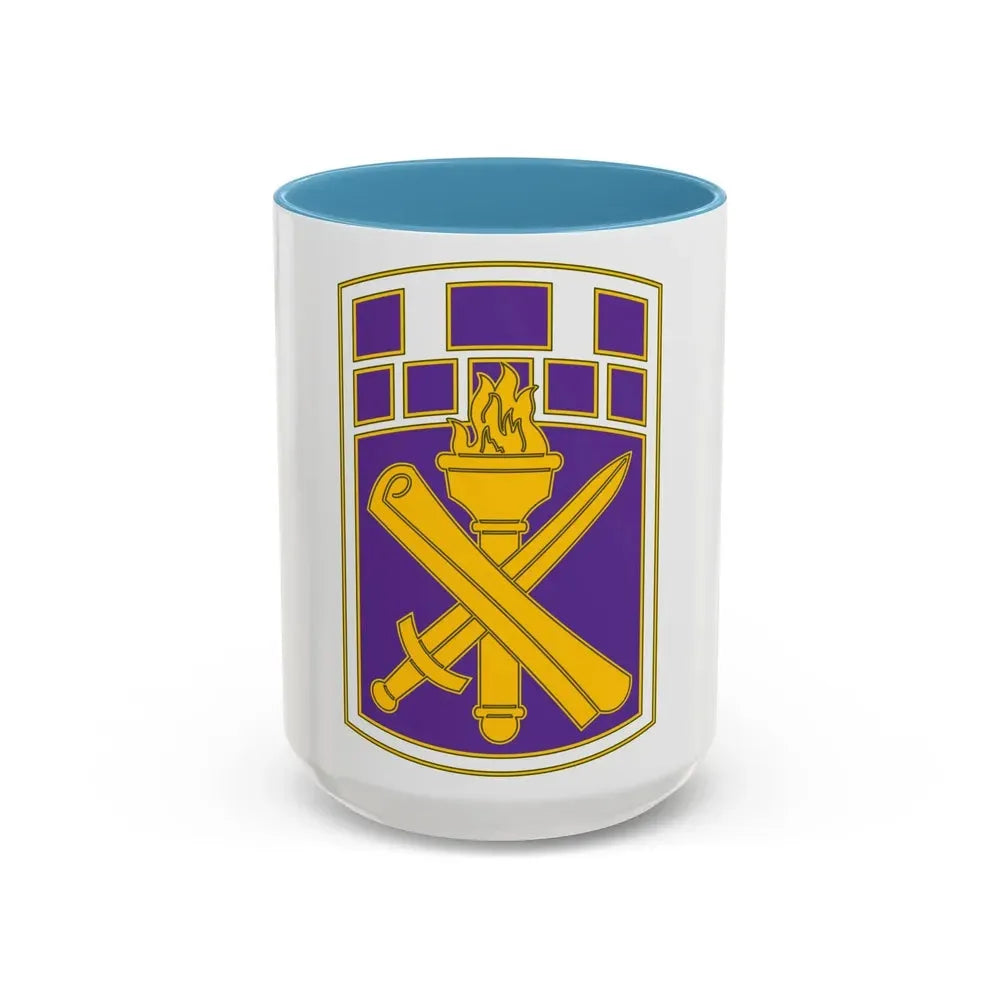 351 Civil Affairs Command 3 (U.S. Army) Accent Coffee Mug 15oz Light Blue - Go Mug Yourself
