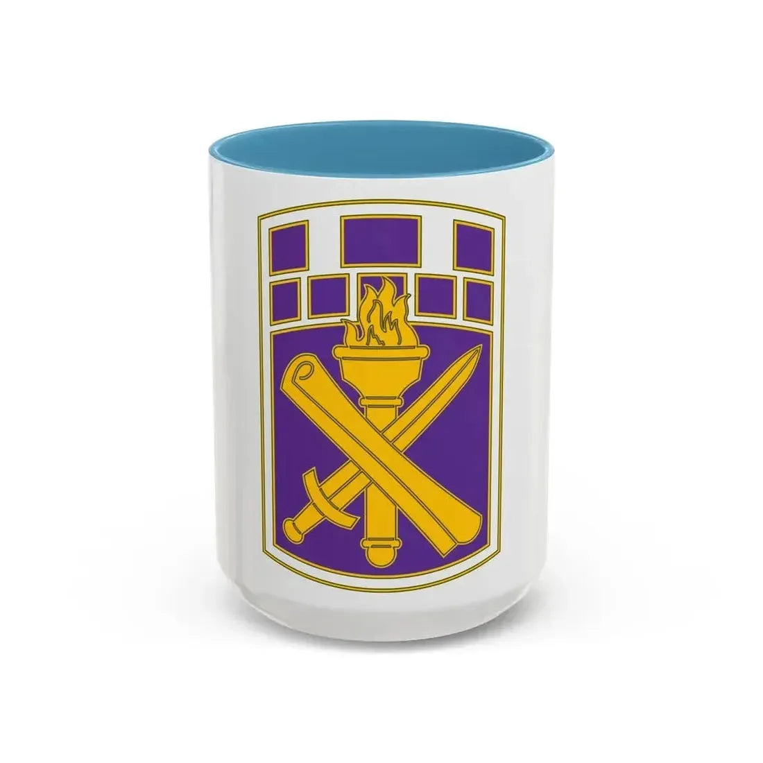 351 Civil Affairs Command 3 (U.S. Army) Accent Coffee Mug 15oz Light Blue - Go Mug Yourself