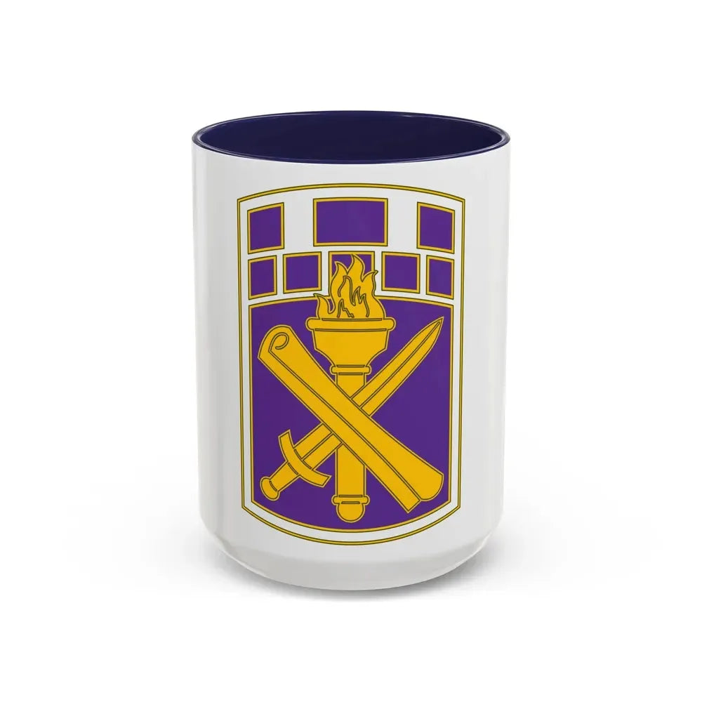 351 Civil Affairs Command 3 (U.S. Army) Accent Coffee Mug 15oz Navy - Go Mug Yourself
