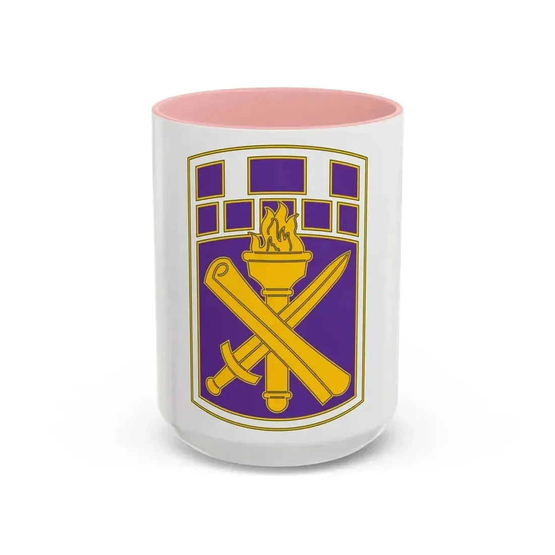 351 Civil Affairs Command 3 (U.S. Army) Accent Coffee Mug 15oz Pink - Go Mug Yourself
