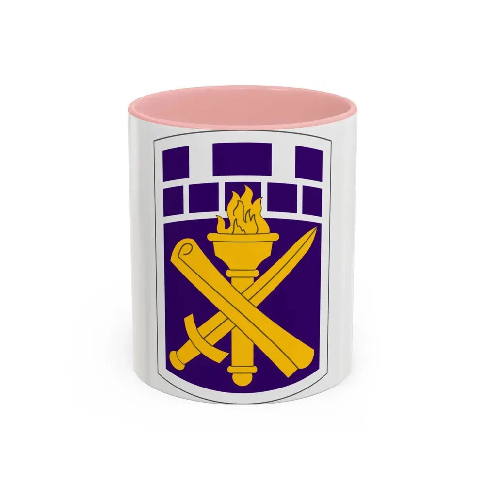 351 Civil Affairs Command (U.S. Army) Accent Coffee Mug 11oz Pink - Go Mug Yourself