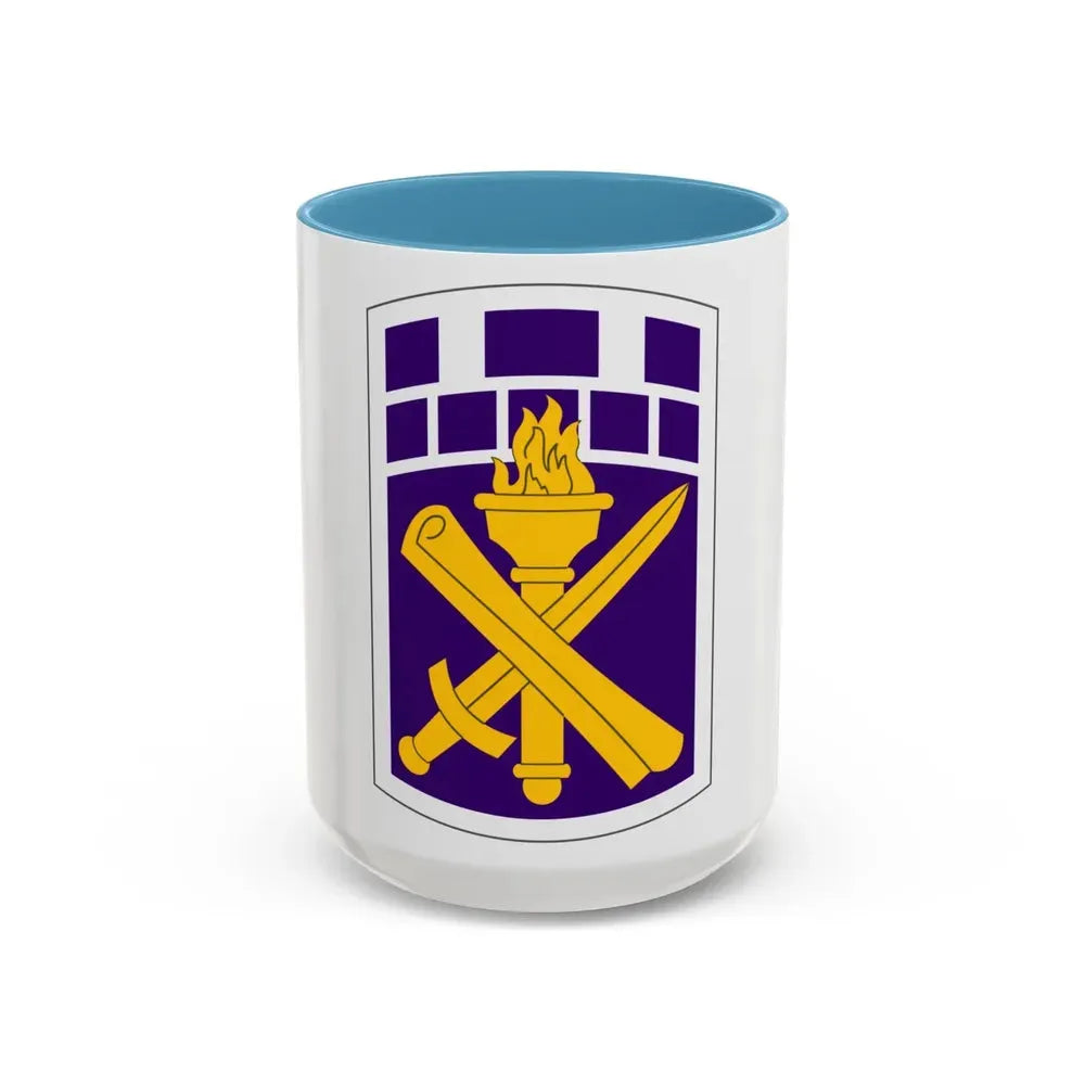 351 Civil Affairs Command (U.S. Army) Accent Coffee Mug 15oz Light Blue - Go Mug Yourself