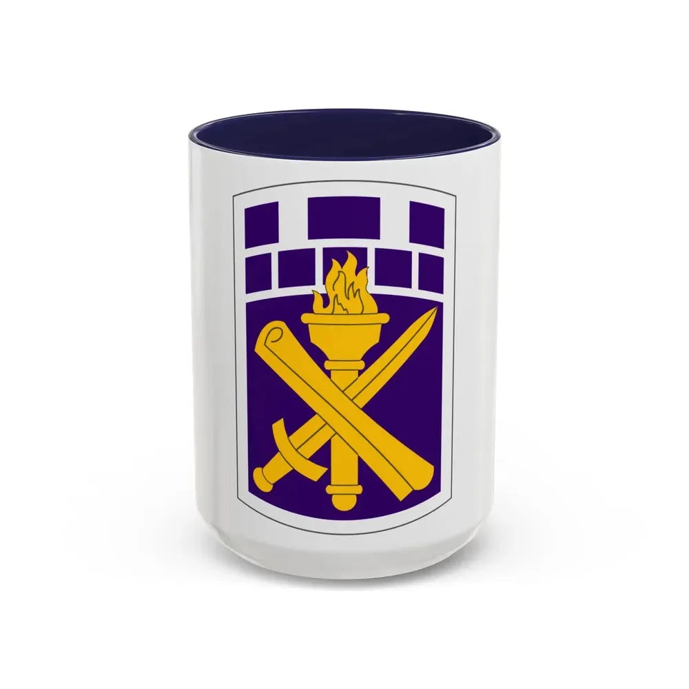 351 Civil Affairs Command (U.S. Army) Accent Coffee Mug 15oz Navy - Go Mug Yourself