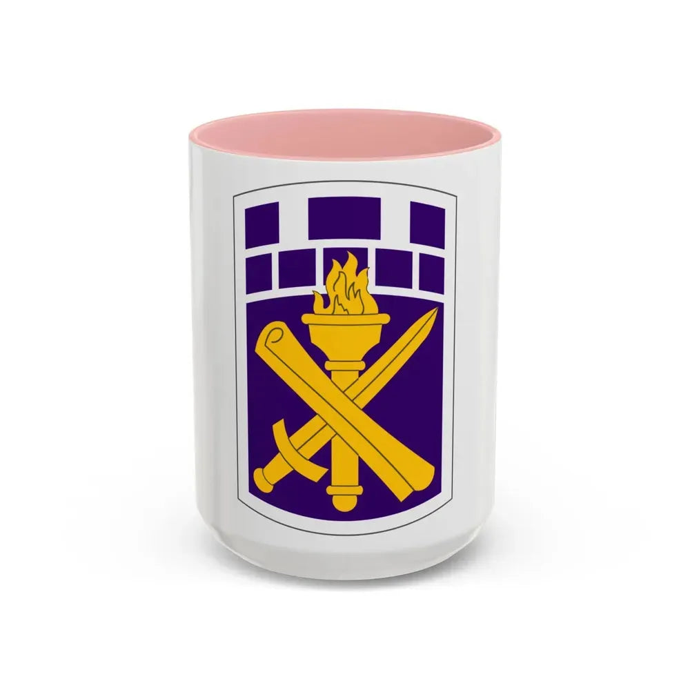 351 Civil Affairs Command (U.S. Army) Accent Coffee Mug 15oz Pink - Go Mug Yourself