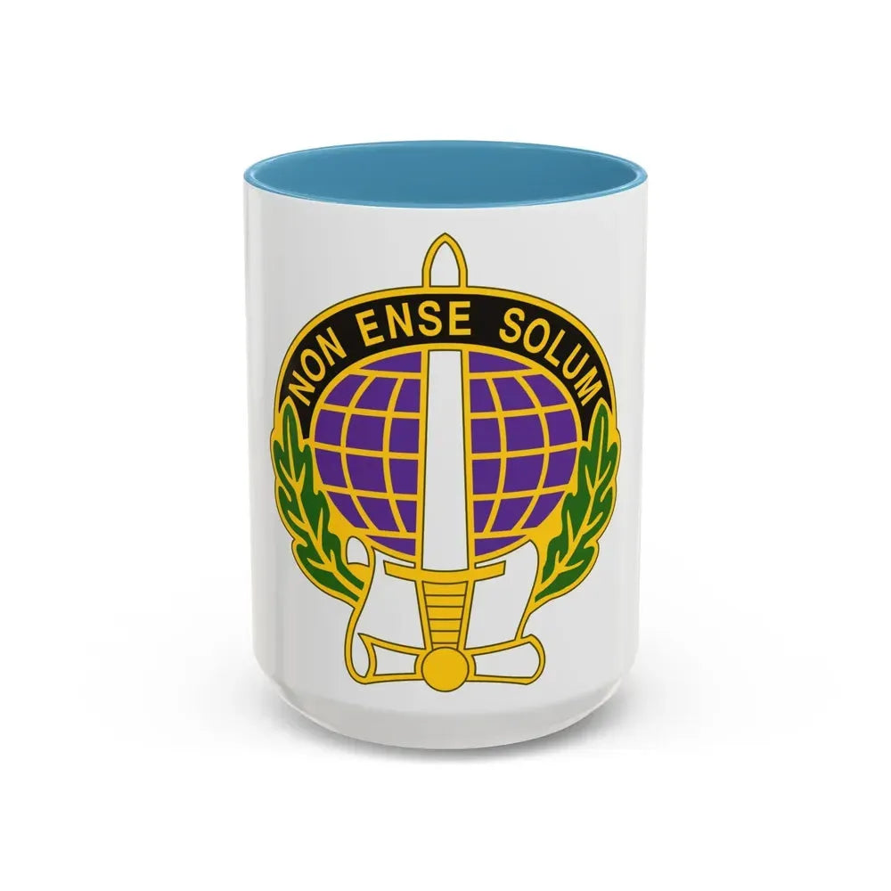 352 Civil Affairs Command 2 (U.S. Army) Accent Coffee Mug 15oz Light Blue - Go Mug Yourself