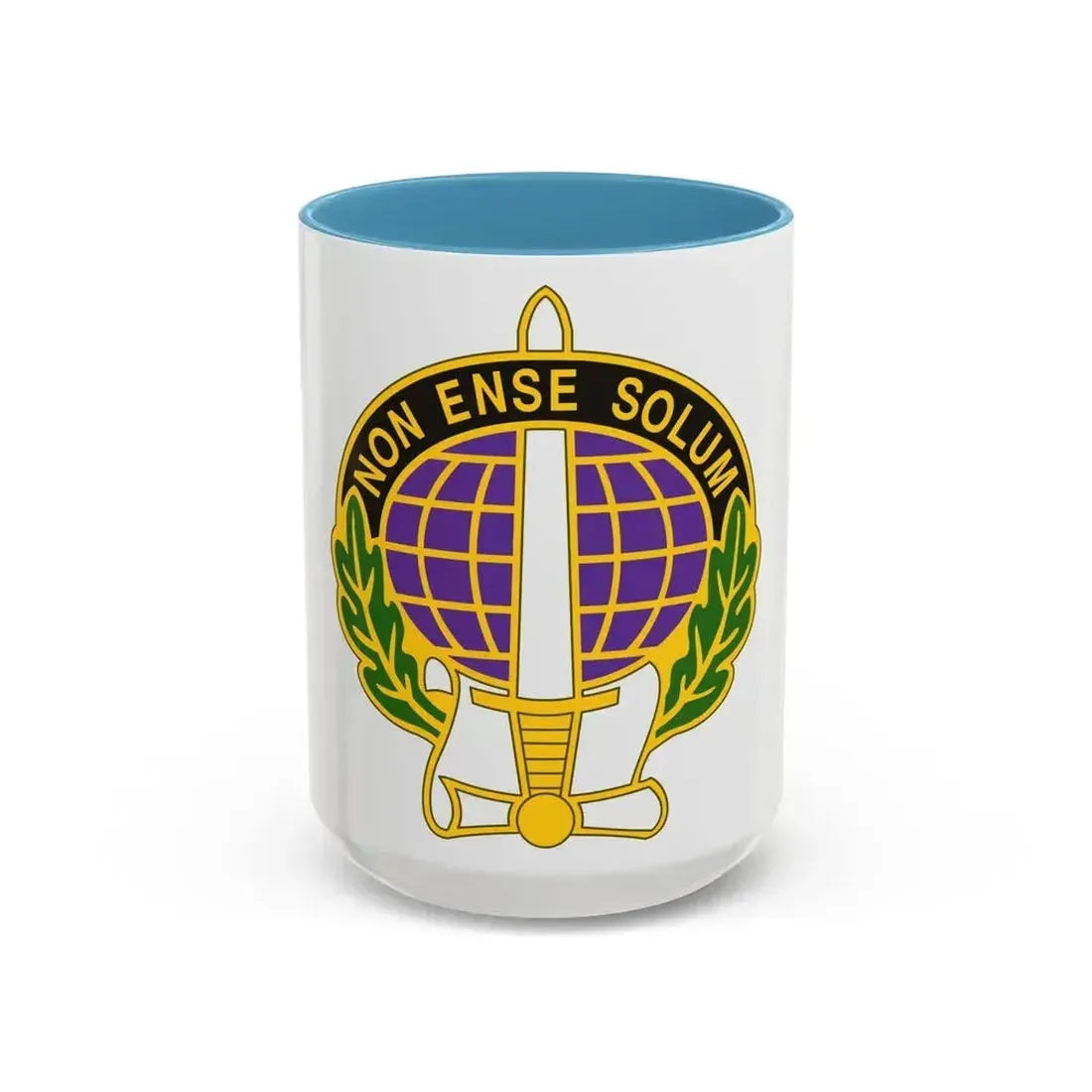 352 Civil Affairs Command 2 (U.S. Army) Accent Coffee Mug 15oz Light Blue - Go Mug Yourself