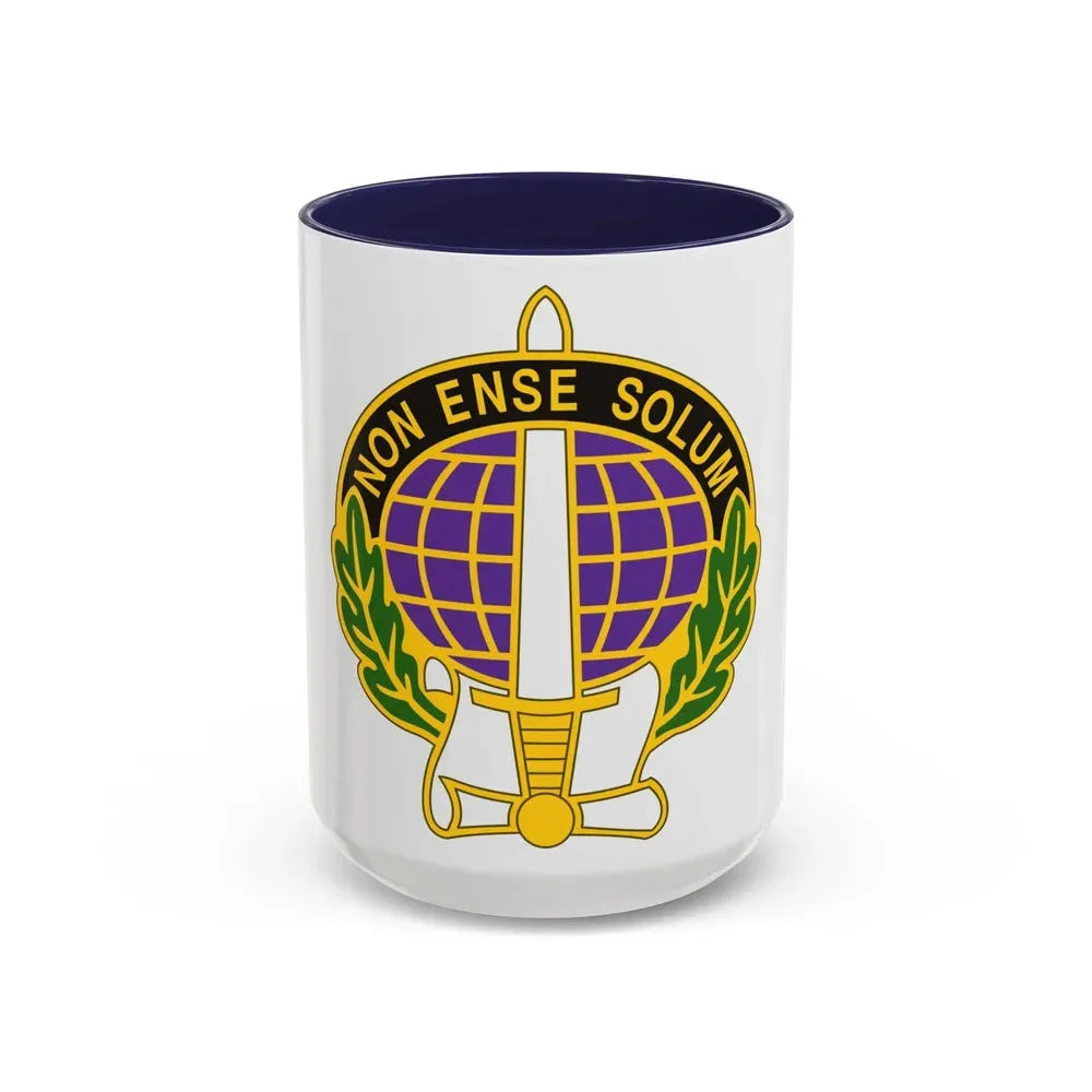 352 Civil Affairs Command 2 (U.S. Army) Accent Coffee Mug 15oz Navy - Go Mug Yourself