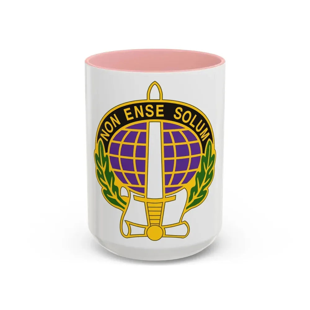 352 Civil Affairs Command 2 (U.S. Army) Accent Coffee Mug 15oz Pink - Go Mug Yourself