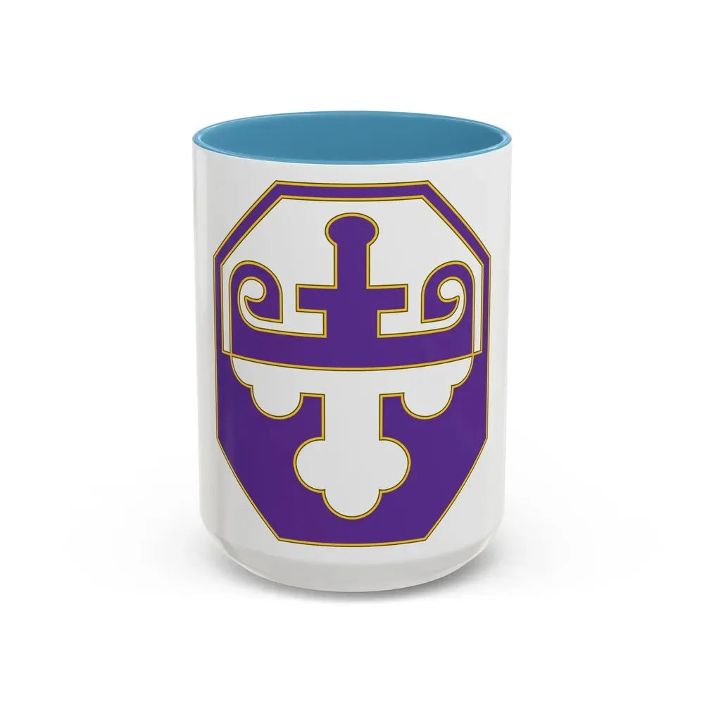 352 Civil Affairs Command 3 (U.S. Army) Accent Coffee Mug 15oz Light Blue - Go Mug Yourself