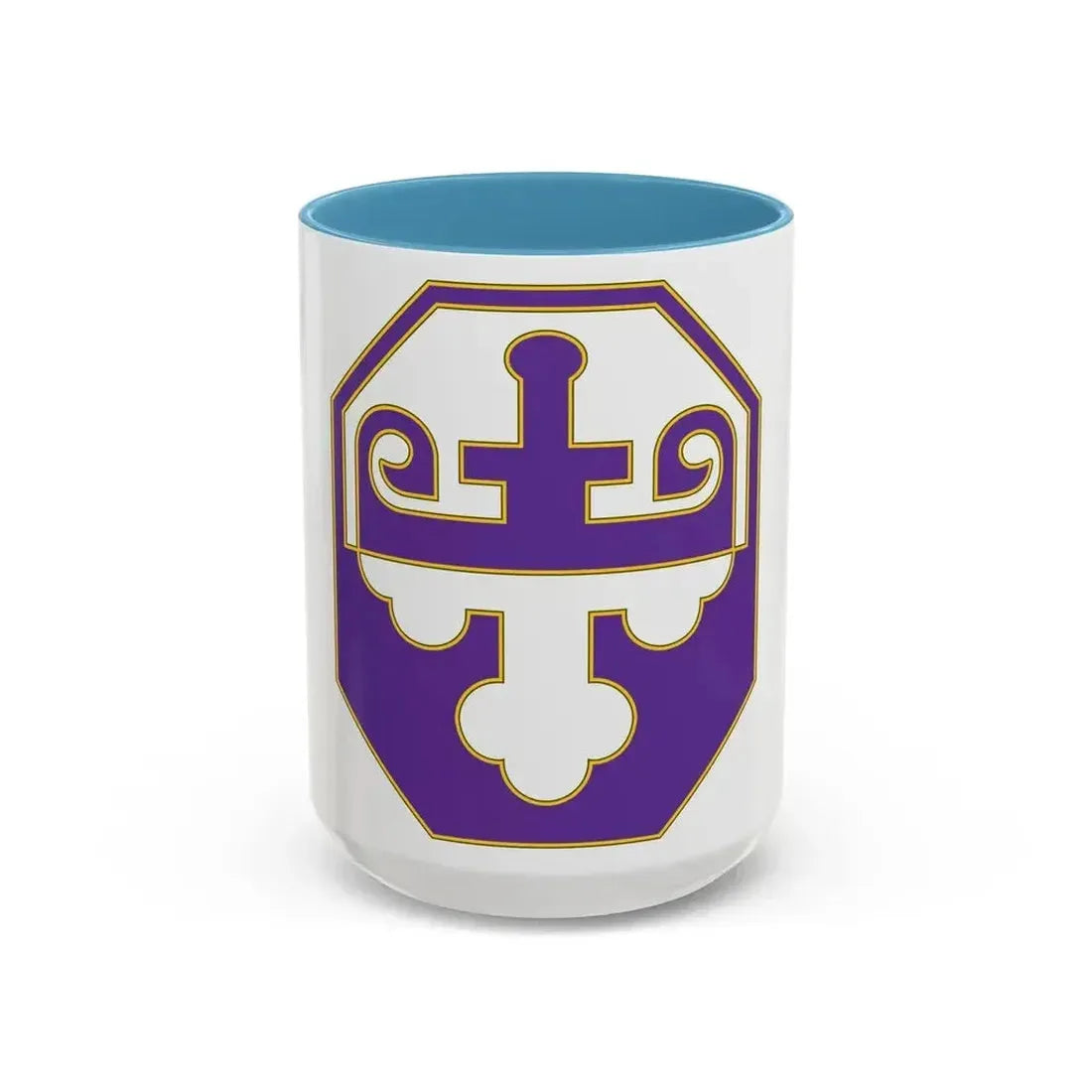 352 Civil Affairs Command 3 (U.S. Army) Accent Coffee Mug 15oz Light Blue - Go Mug Yourself