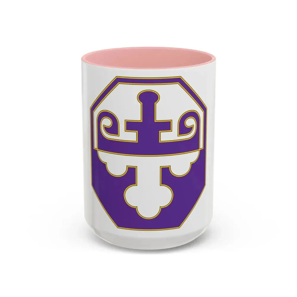 352 Civil Affairs Command 3 (U.S. Army) Accent Coffee Mug 15oz Pink - Go Mug Yourself