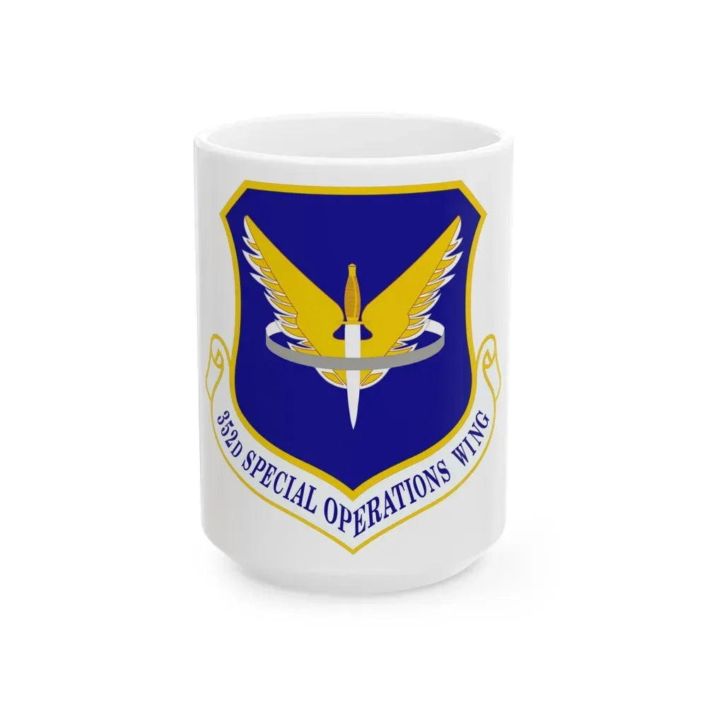 352 Special Operations Wing AFSOC (U.S. Air Force) White Coffee Mug 15oz - Go Mug Yourself
