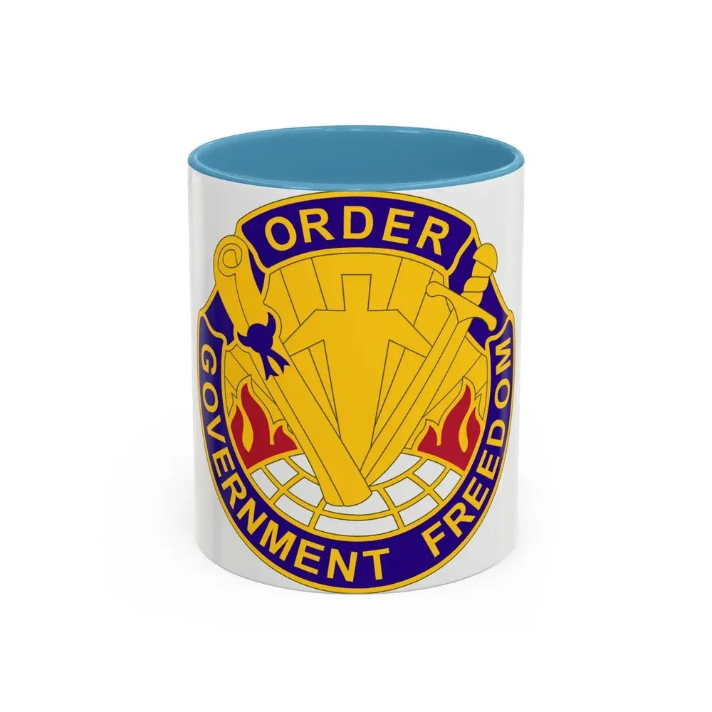 353 Civil Affairs Command 2 (U.S. Army) Accent Coffee Mug 11oz Light Blue - Go Mug Yourself