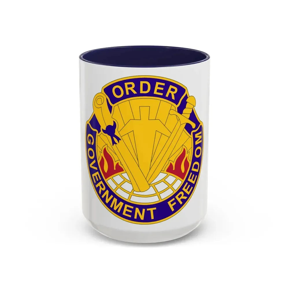 353 Civil Affairs Command 2 (U.S. Army) Accent Coffee Mug 15oz Navy - Go Mug Yourself
