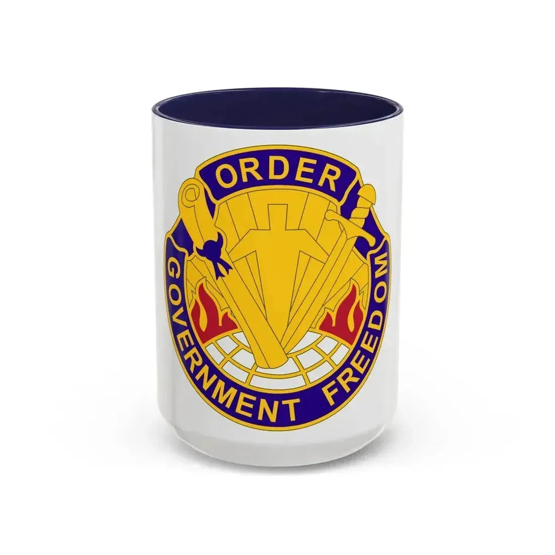 353 Civil Affairs Command 2 (U.S. Army) Accent Coffee Mug 15oz Navy - Go Mug Yourself