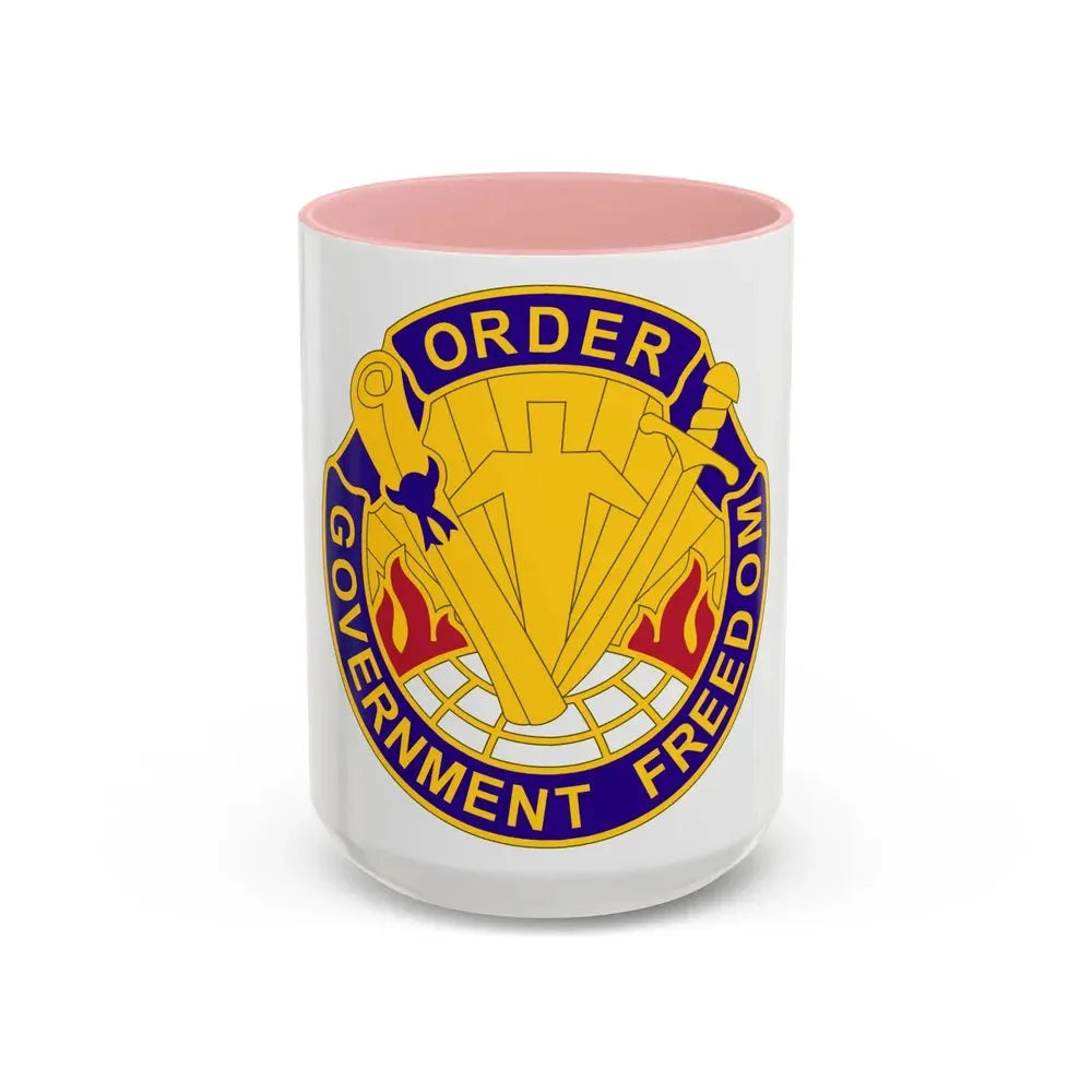 353 Civil Affairs Command 2 (U.S. Army) Accent Coffee Mug 15oz Pink - Go Mug Yourself