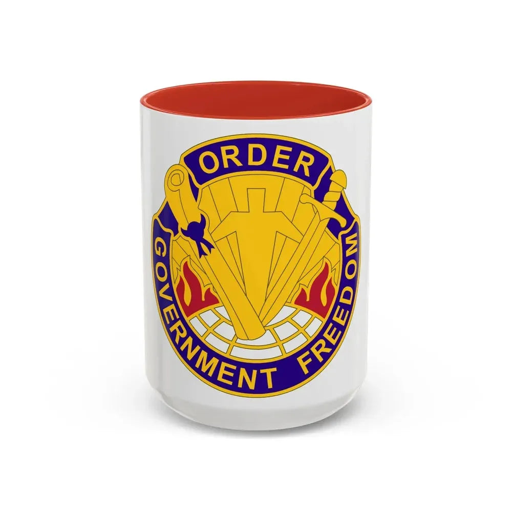 353 Civil Affairs Command 2 (U.S. Army) Accent Coffee Mug 15oz Red - Go Mug Yourself
