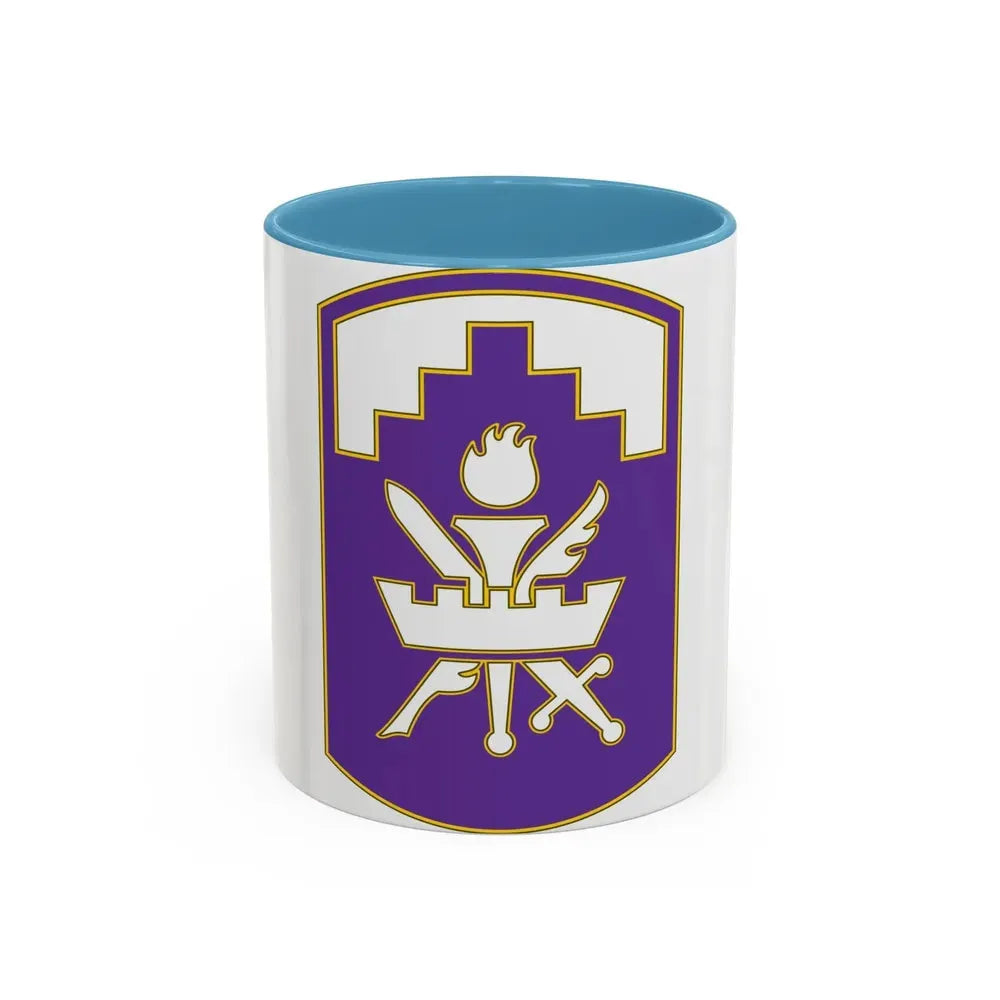353 Civil Affairs Command 3 (U.S. Army) Accent Coffee Mug 11oz Light Blue - Go Mug Yourself