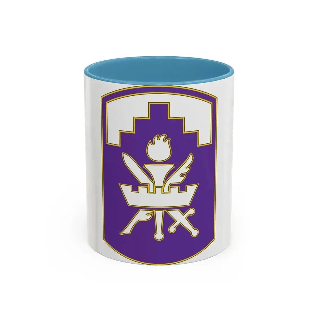 353 Civil Affairs Command 3 (U.S. Army) Accent Coffee Mug 11oz Light Blue - Go Mug Yourself