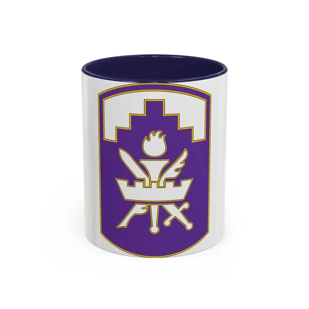 353 Civil Affairs Command 3 (U.S. Army) Accent Coffee Mug 11oz Navy - Go Mug Yourself