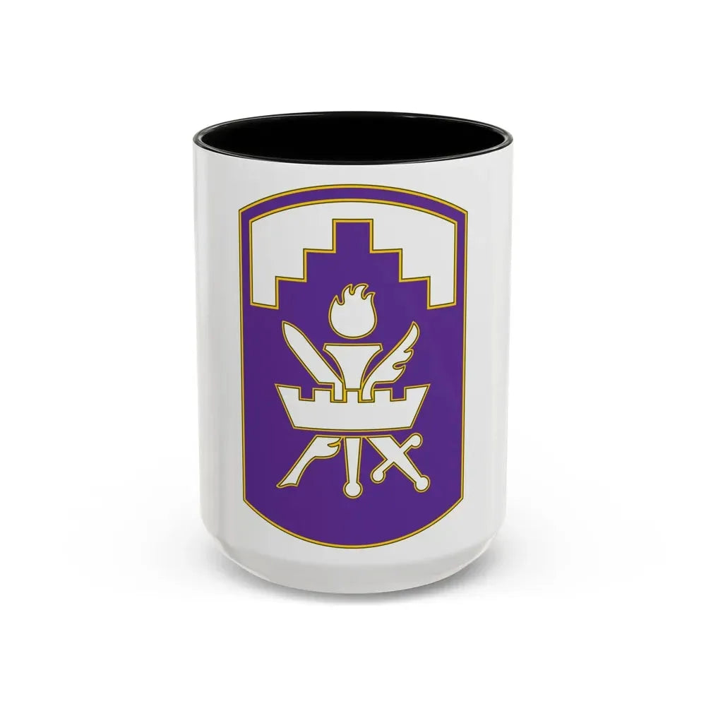 353 Civil Affairs Command 3 (U.S. Army) Accent Coffee Mug 15oz Black - Go Mug Yourself